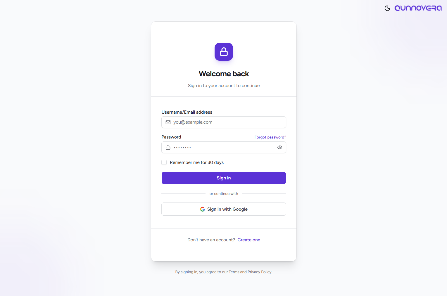 Google account selection during sign-up